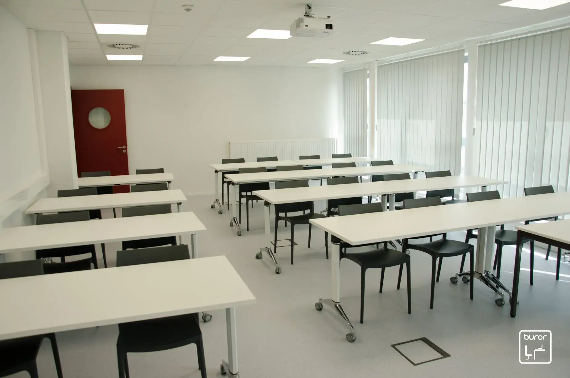 Salle de classe de l'université de Mons